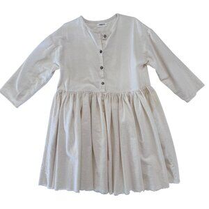 TAMBERE - LINEA DRESS  - 70% COTTON - CREME - 6T